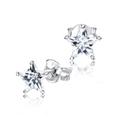 Stud Earring Star CZ ECS-05-5